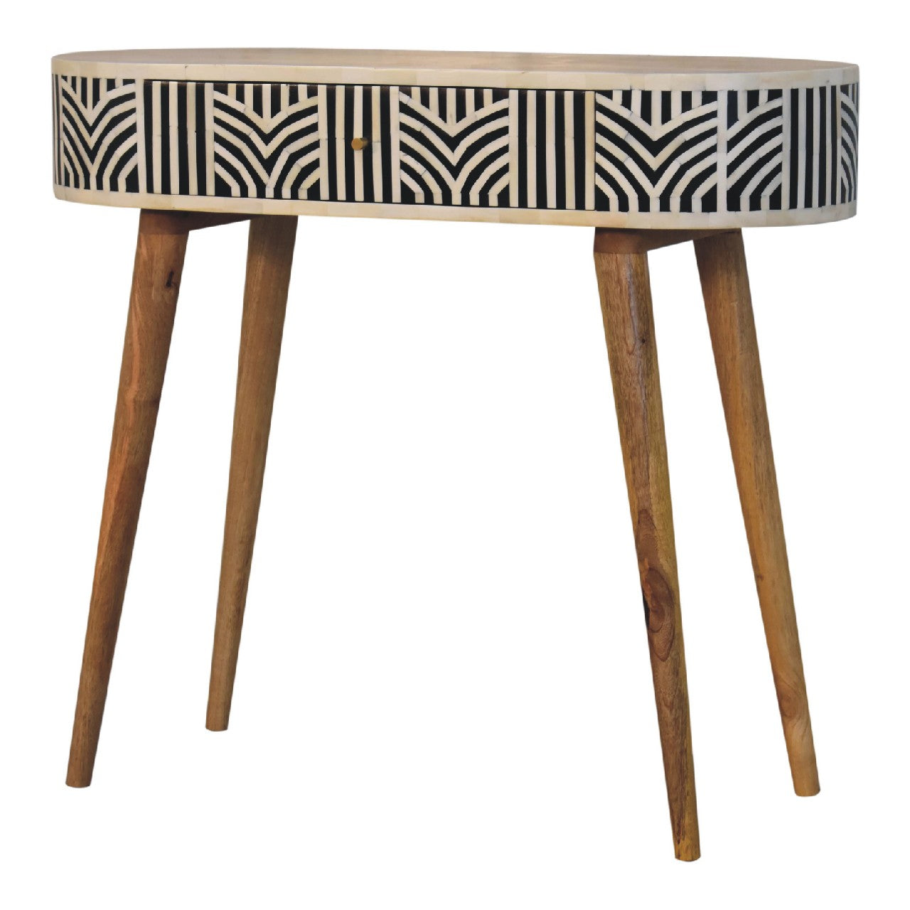 Blossomx Bone Inlay Console Table with Drawer