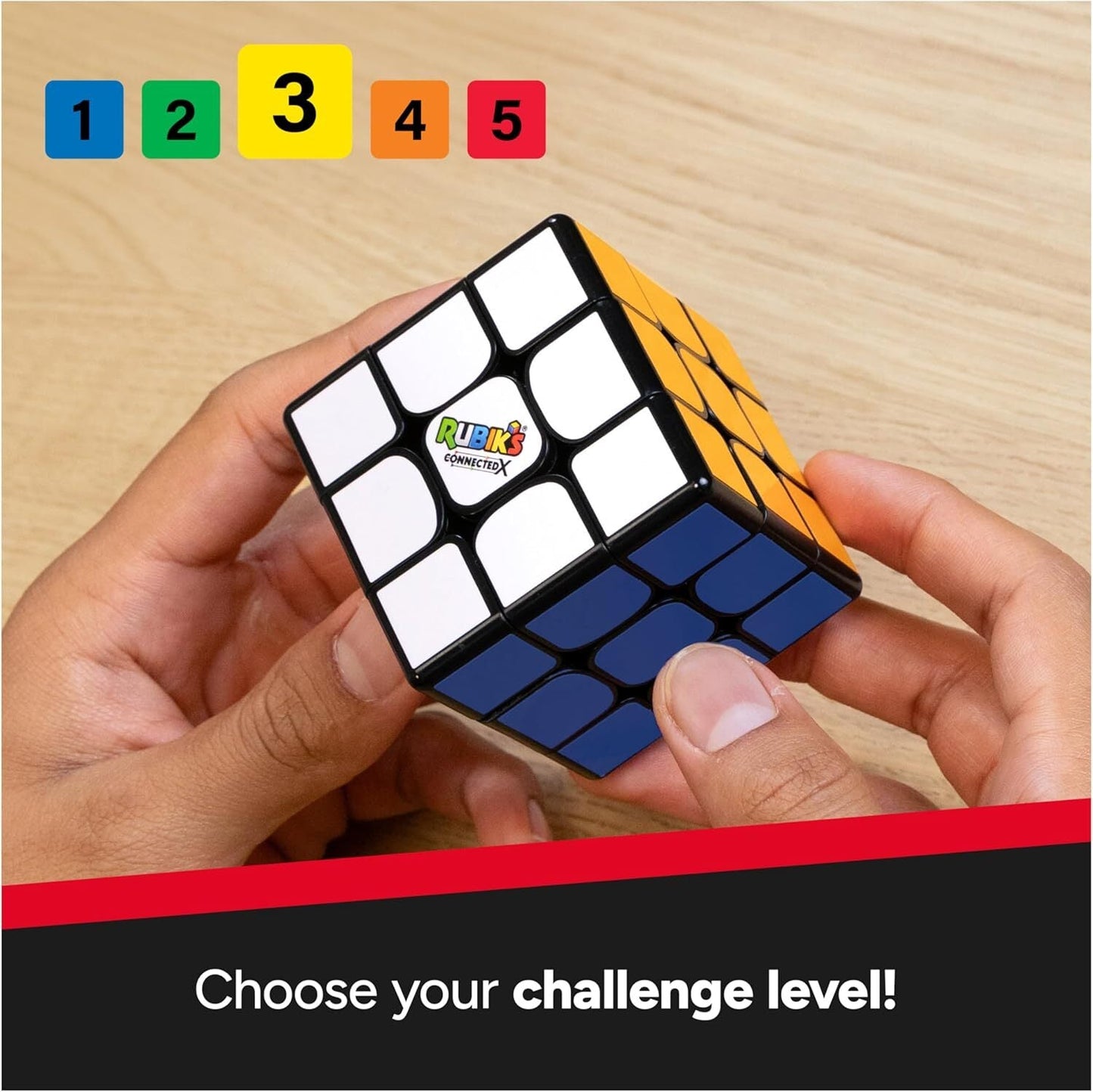 Rubik's Cube ConnectedX 3x3 Bluetooth Brain Teaser Toy for Ages 8+