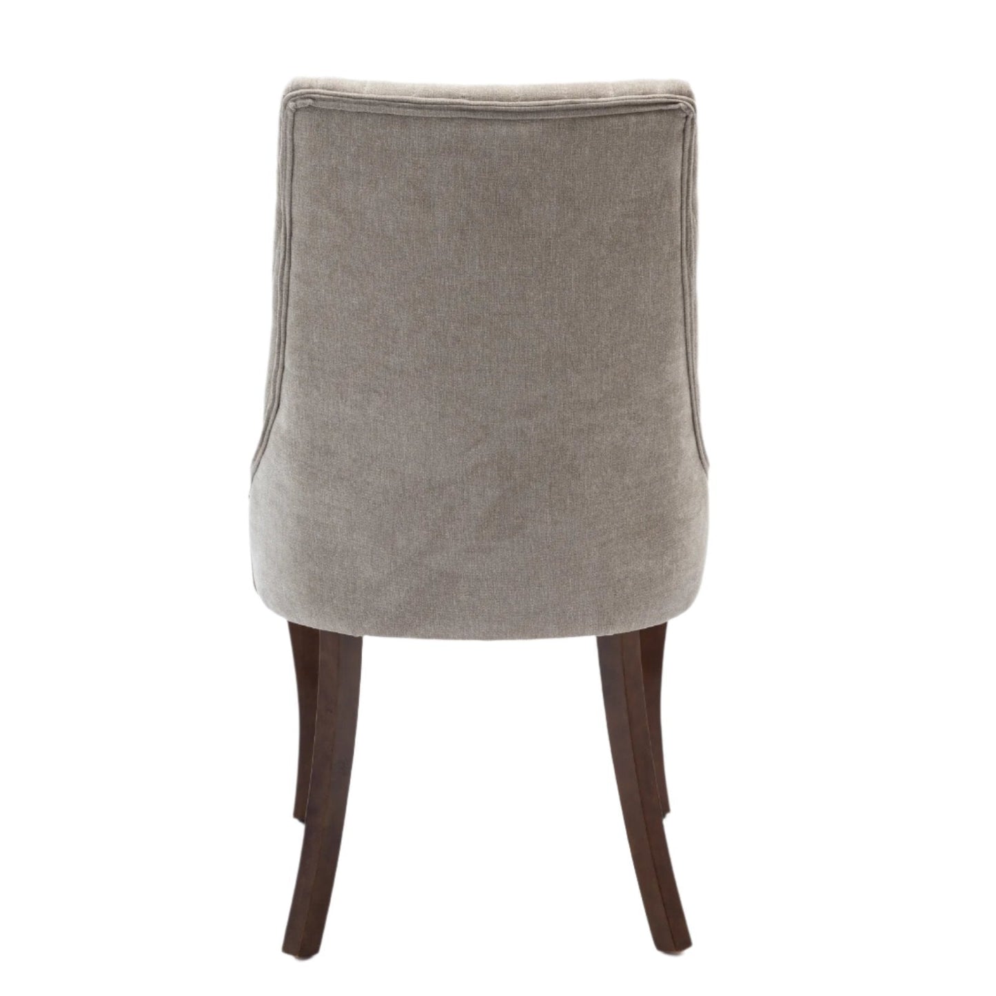 Upholstered Dining Chair with Curved Legs and High Backs, Set of 2