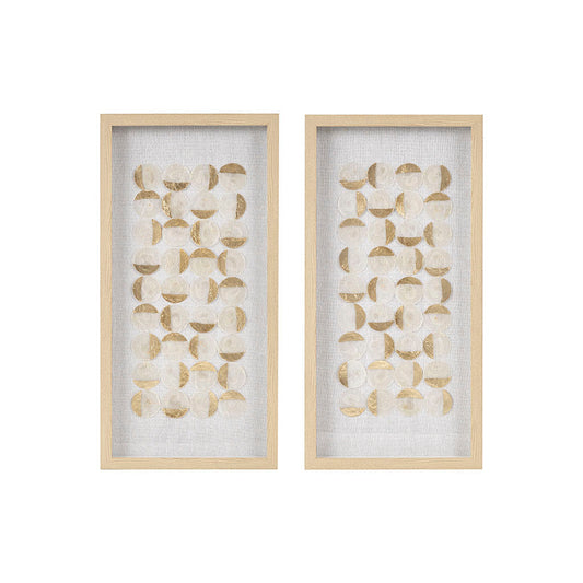 2-Piece Wall Decor Set with Hand Applied Foil