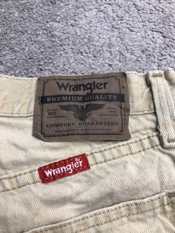 Wrangler Shorts Mens 32R Beige 606W1KH Bermuda Outdoor Workwear 100% Cotton