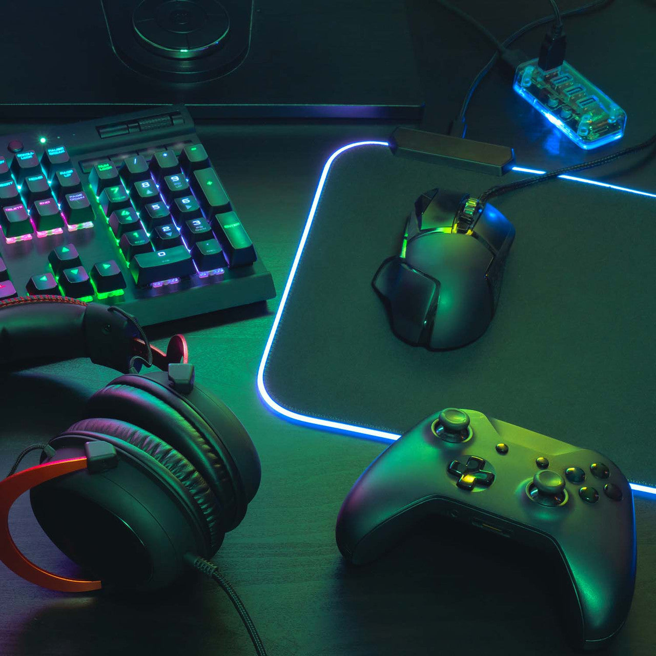 Laser Gaming X-Large LED Gaming Pad (Black)