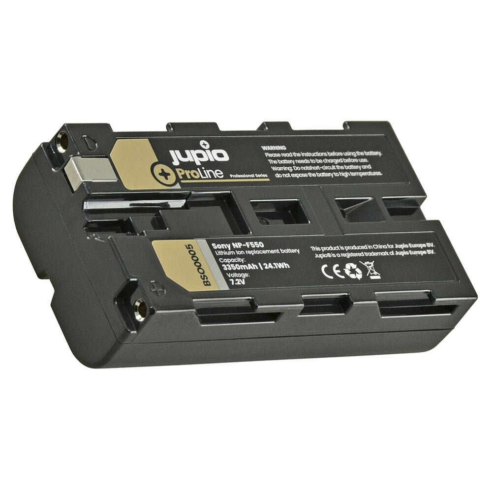 Jupio ProLine Li-ion 7.2V 3350mAh Battery For Sony NP-F550 Camera