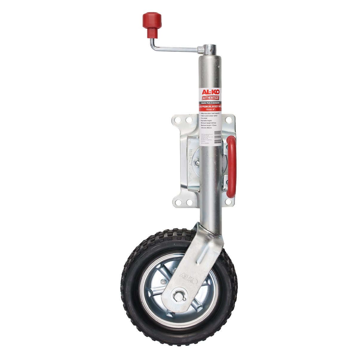 AL-KO 10" 623660XP3 Heavy-Duty Solid Tyre Jockey Wheel