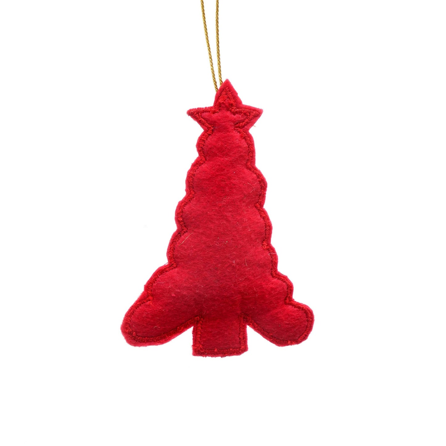 Thread Work Hanging Tree Ornament, Set of 6