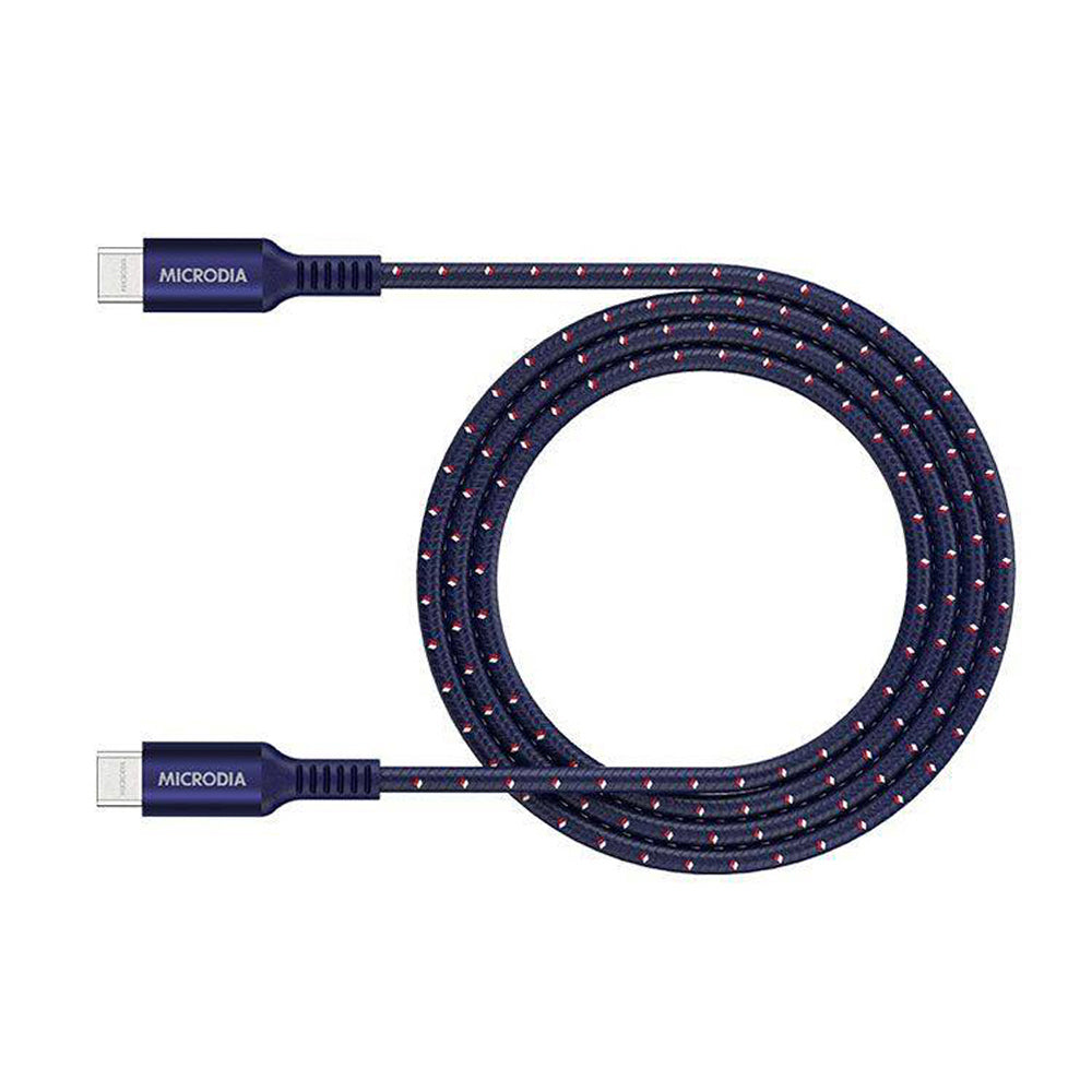 Microdia ExeCable Tweed PD100W USB-C Cable 1.3m (Navy)