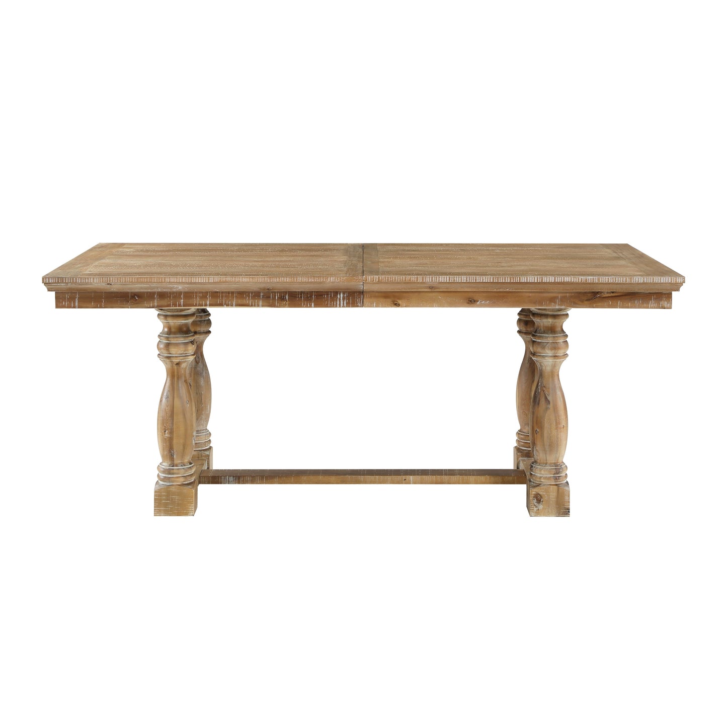 Eternalx Dining Table with Leaf Extension and Trestle Base