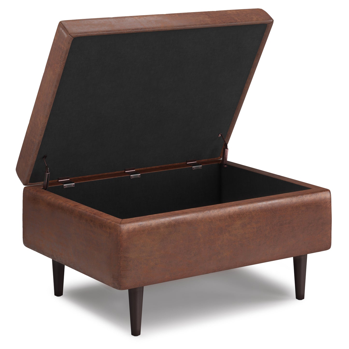 Purity Small Lift-Top Upholstered Tufted Rectangular Ottoman
