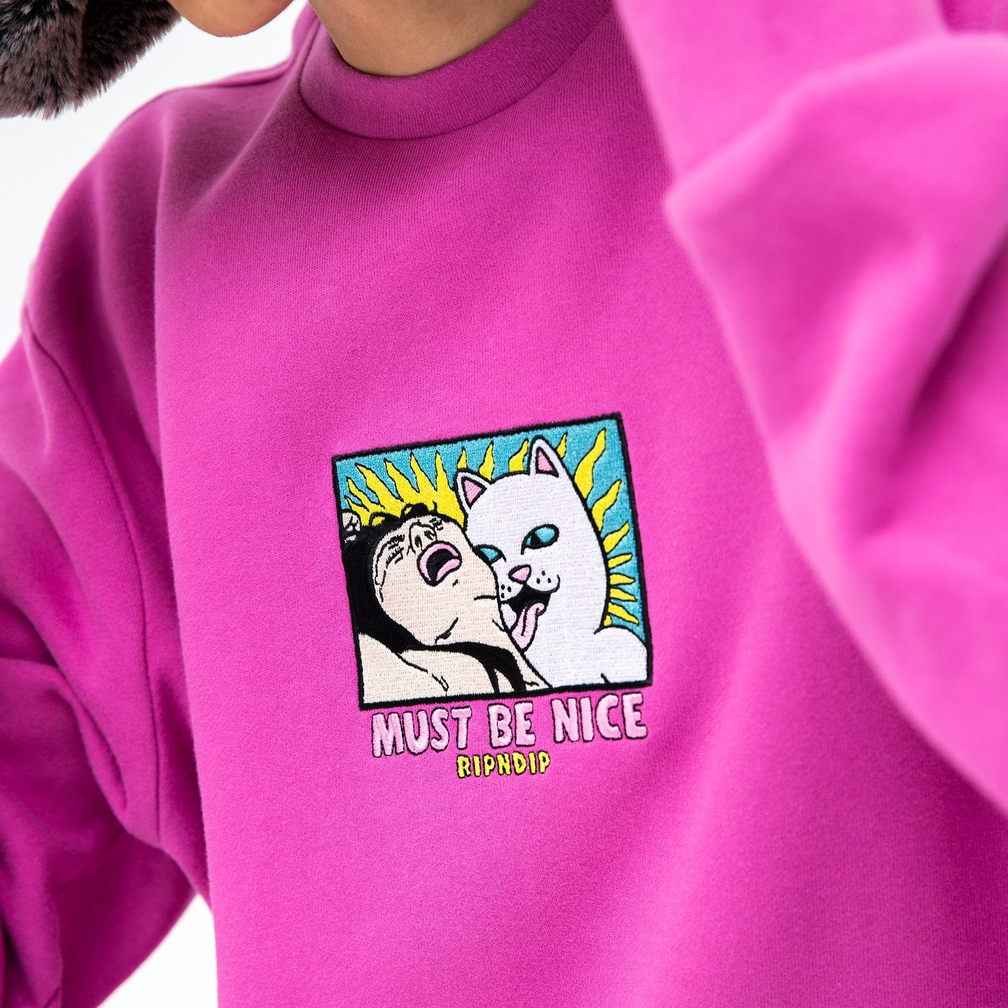 Lady Friend Crewneck (Fuchsia)