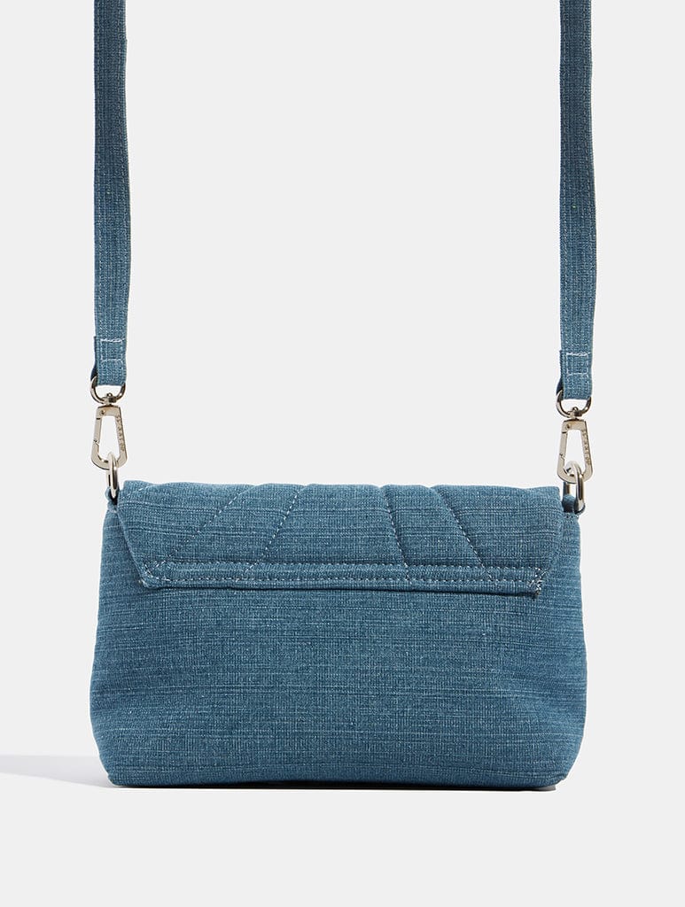 Farah Denim Rhinestone Shoulder Bag