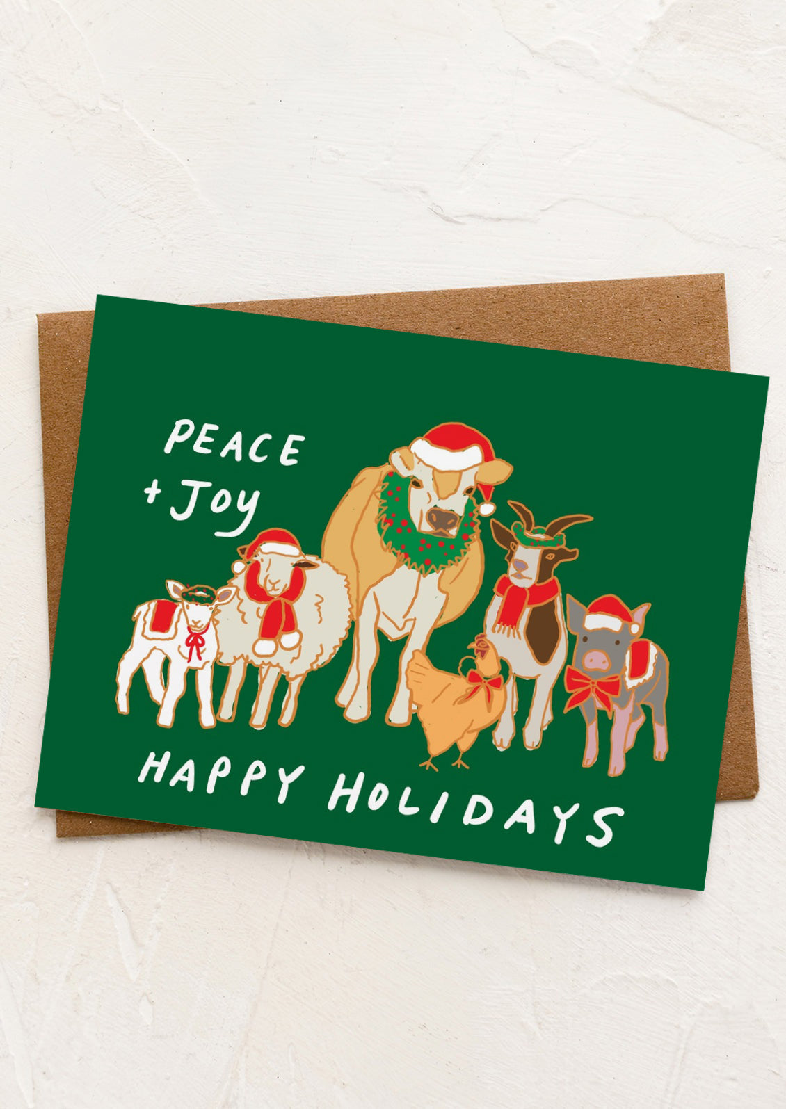 Farm Animals Holiday Card