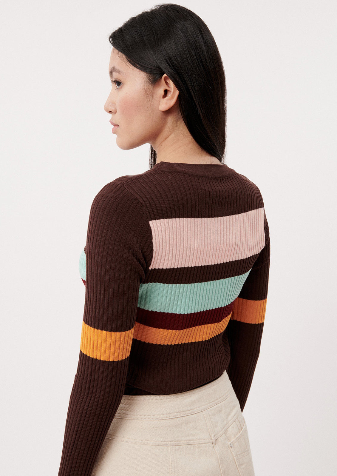 Farrah Ribbed Stripe Sweater