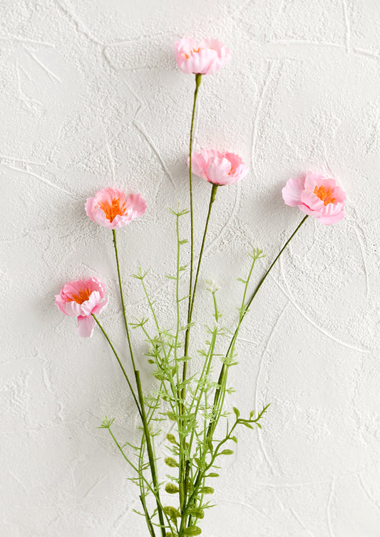 Faux Mini Poppy Spray
