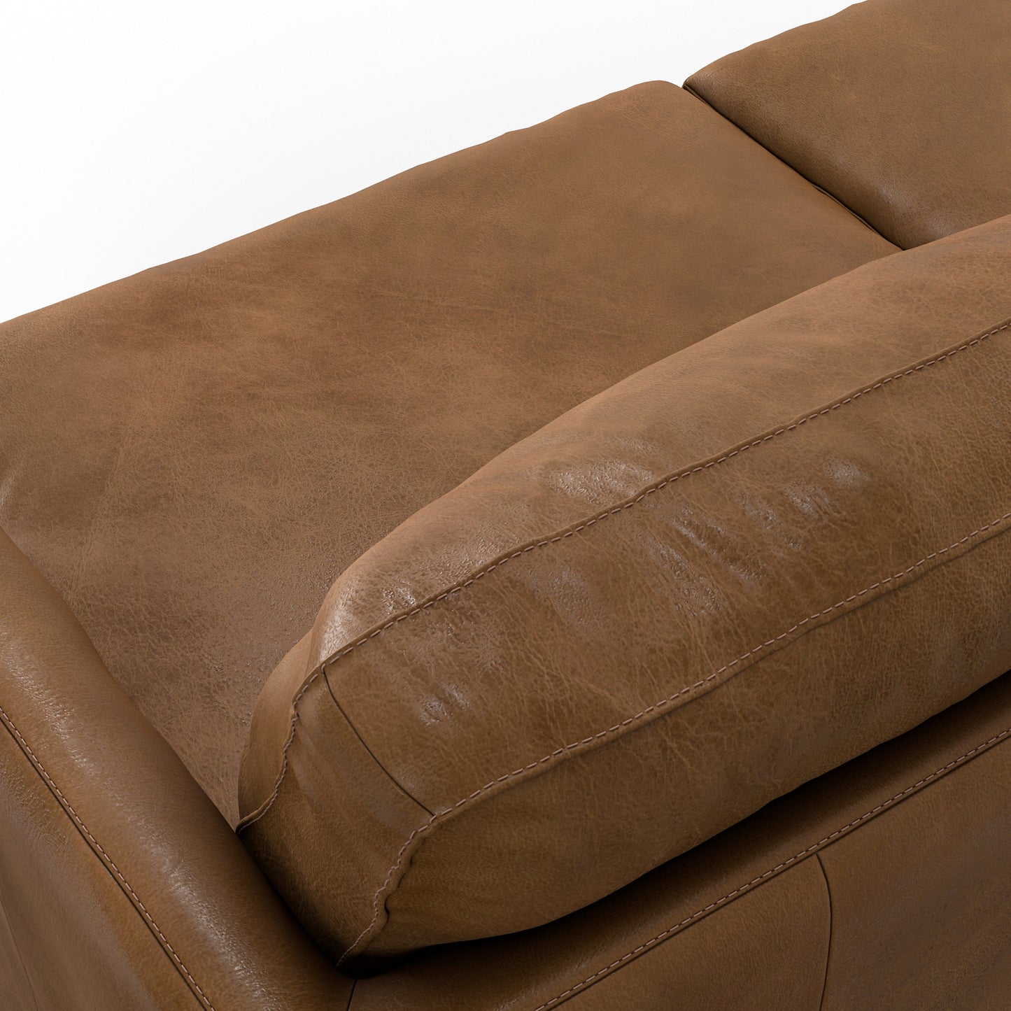 Melodia 76" Upholstered Sofa with Loose Back and Seat Cushion