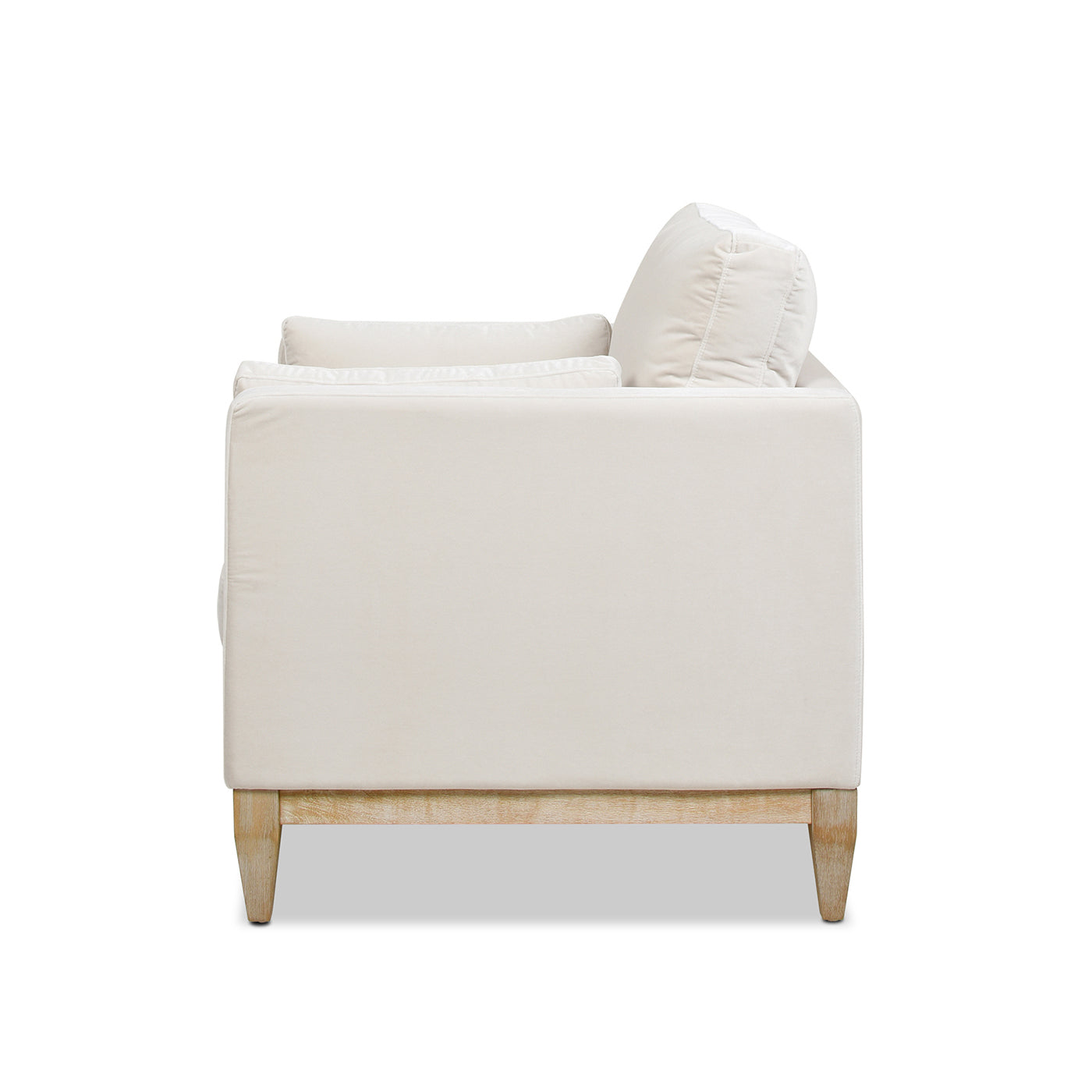 Contour Velvet Upholstered Accent Chair with Removable and Reversible Back