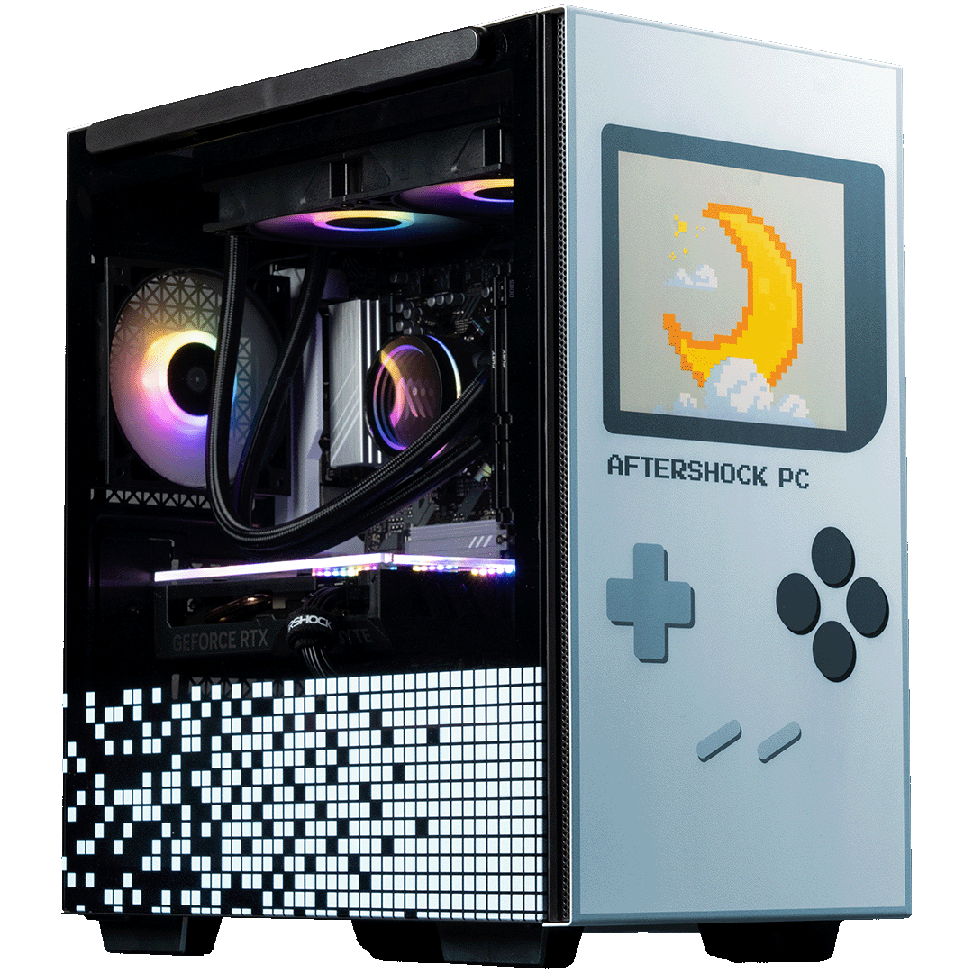 Aftershock Pixel Blue Desktop Gaming PC (Ryzen 5 7500F) [RTX 4060]