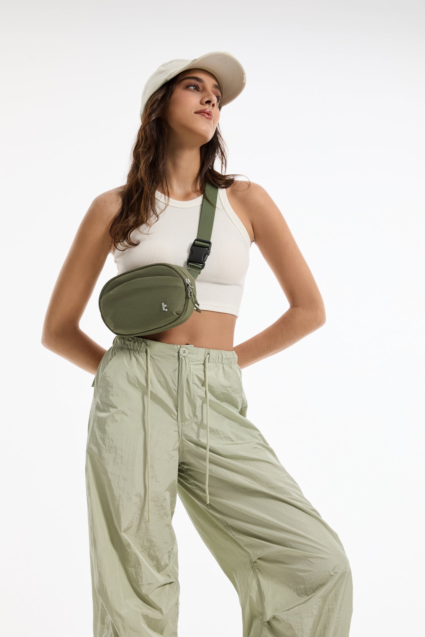Tomtoc Sling Bean Belt Bag 1.5L  (Green)