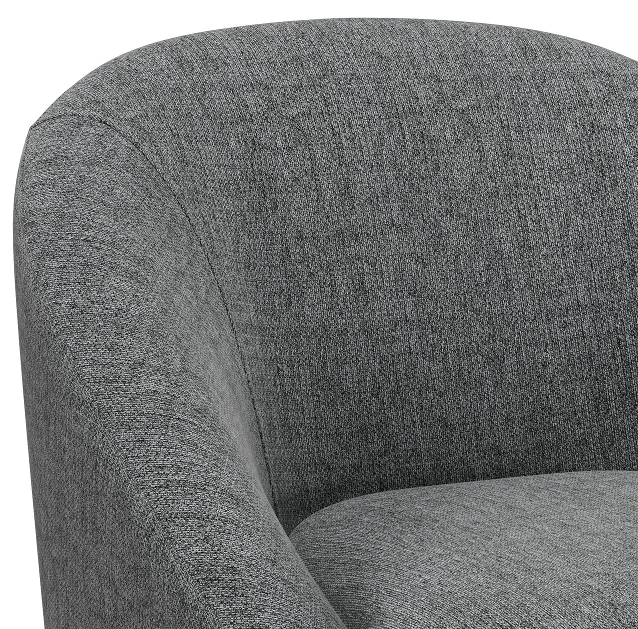 Divine Upholstered Accent Chair with Removable Cushioned Seat and Curved Back