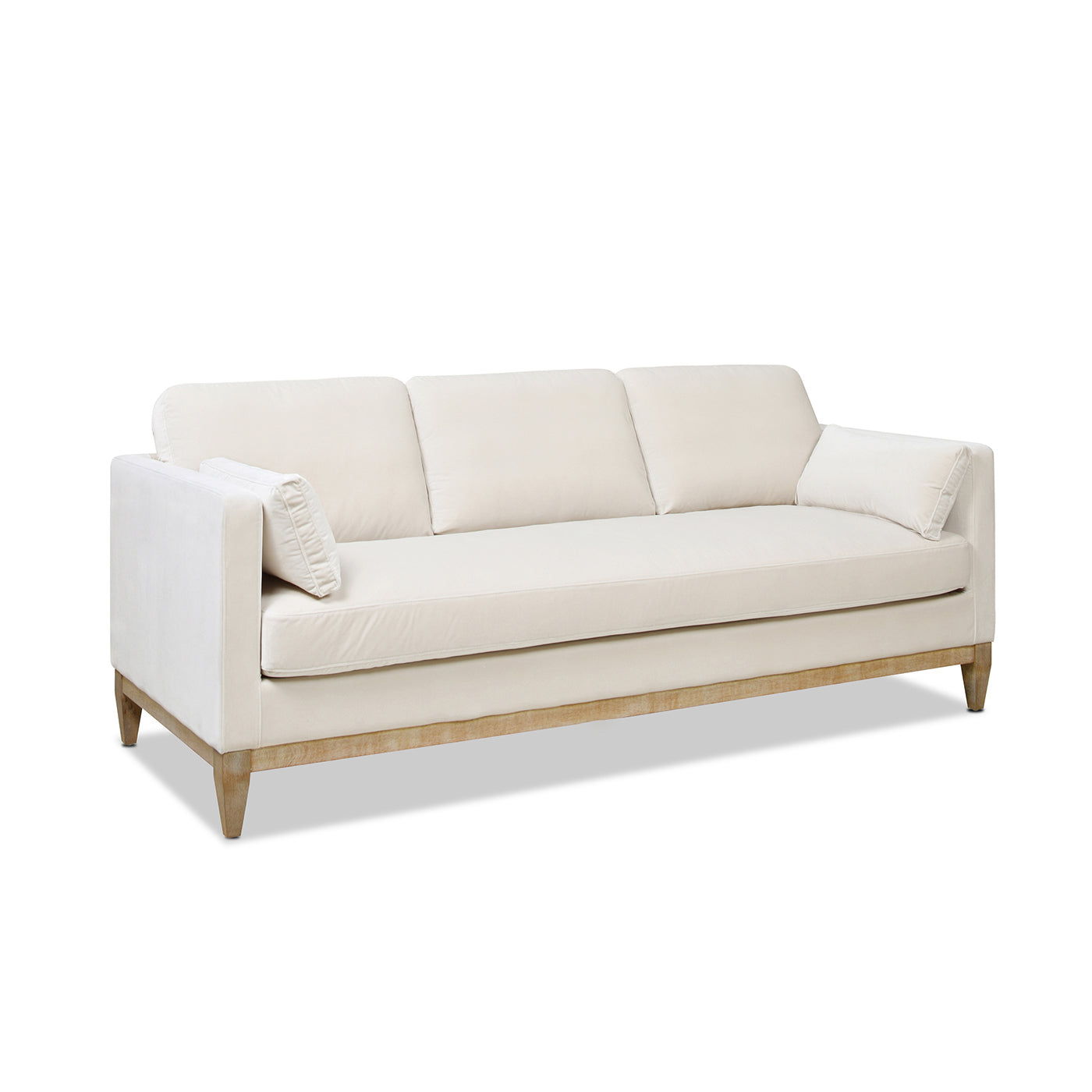 Crownedd 84" Upholstered Sofa with Square Track Arms