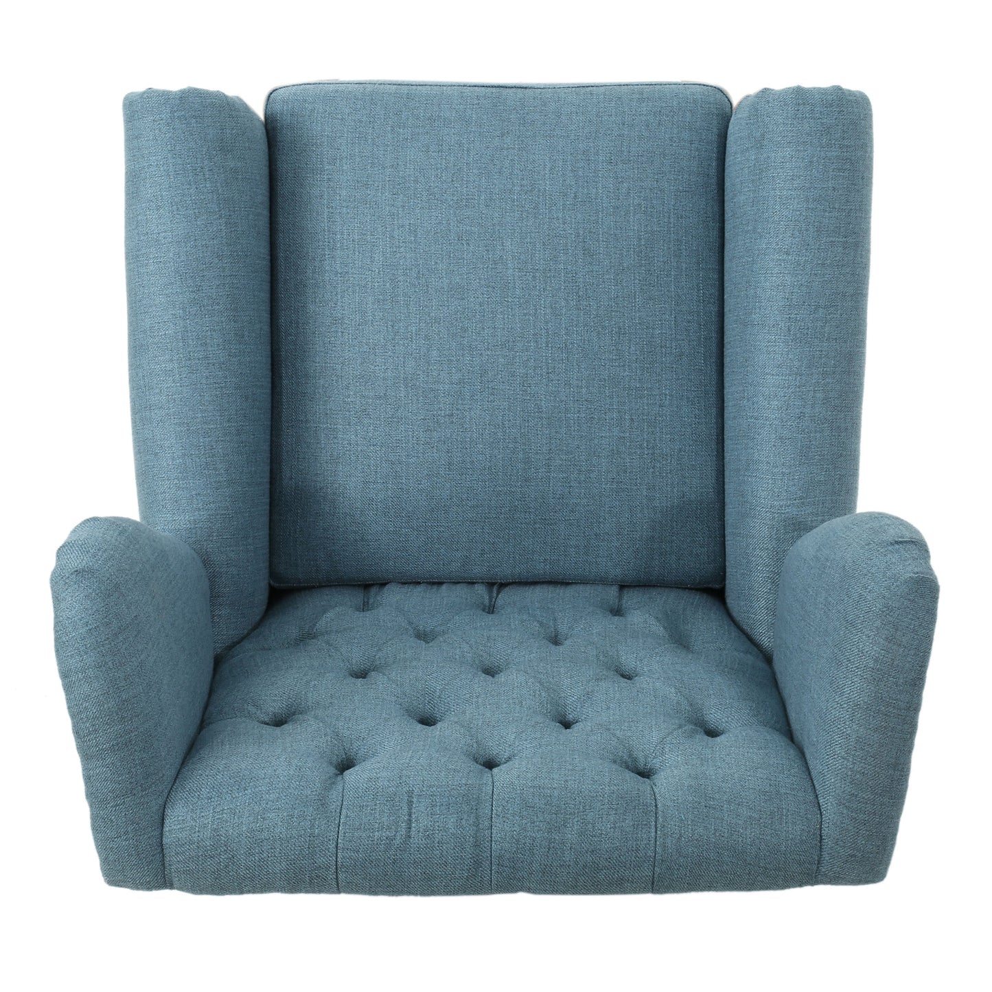 Cerebral Upholstered Wingback Chair with Diamond Tufting and Nailhead Trim