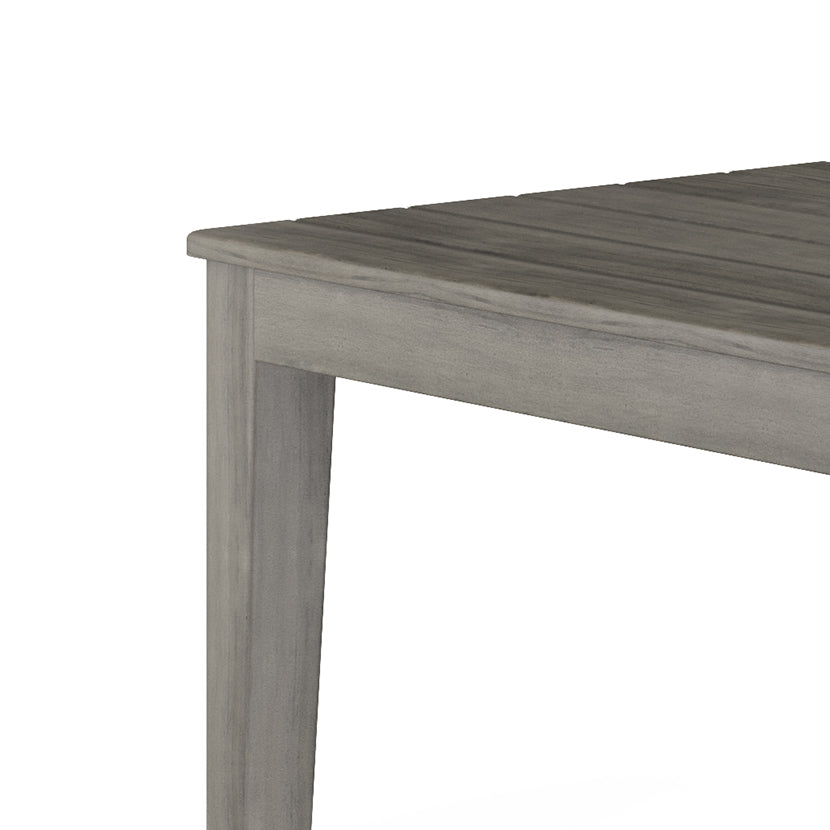 Outdoor Dining Table with Slatted Top and Solid Wood Legs