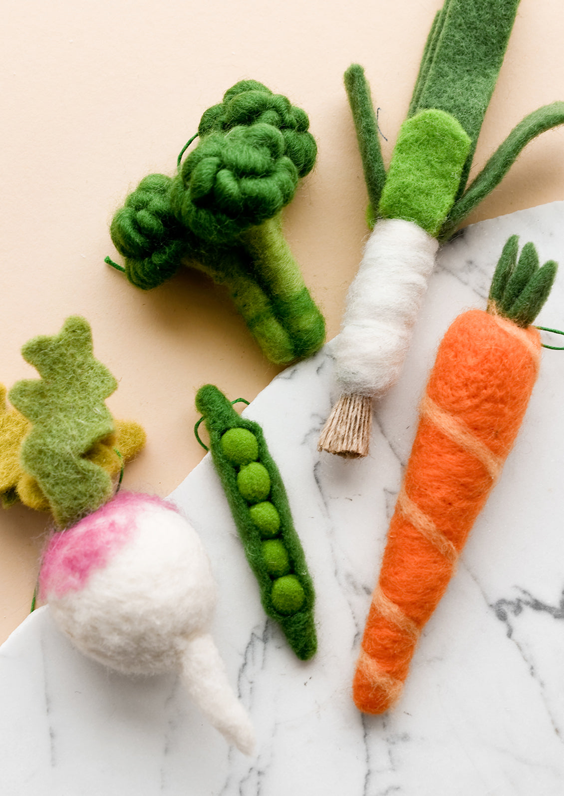 Felted Veggie Ornament
