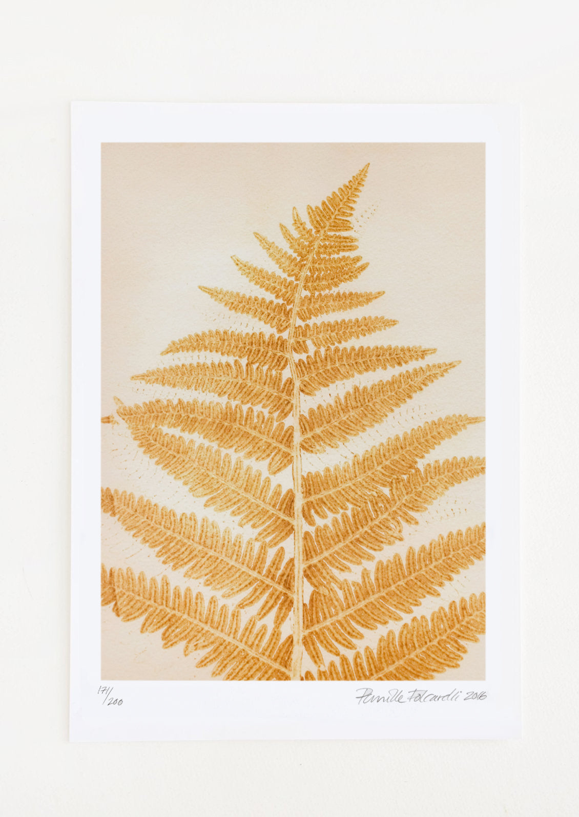 Fern in Mustard Print