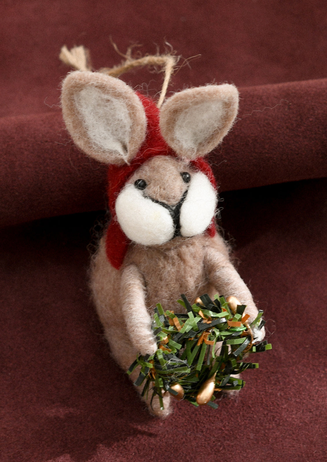 Bunny with Wreath Ornament