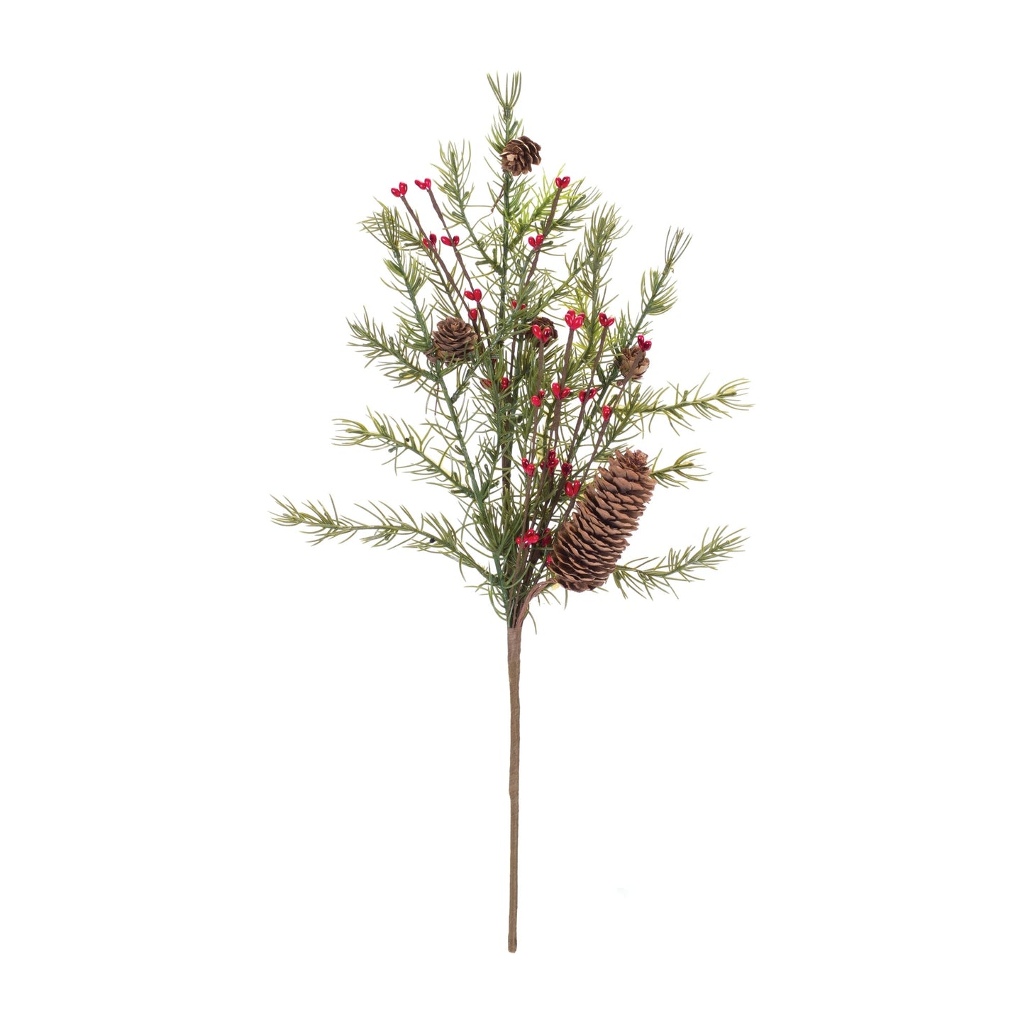 Pine w/Berry & Cone Spray, Set of 6