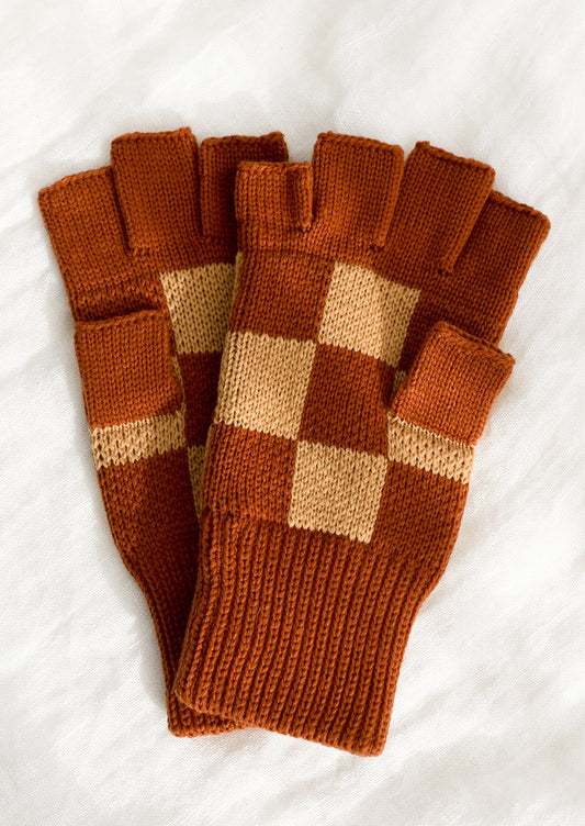 Graphic Fingerless Gloves