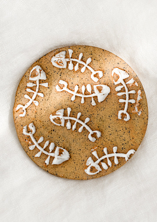 Fishbone Ceramic Coaster