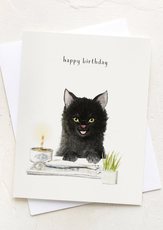Fish Cake Birthday Card