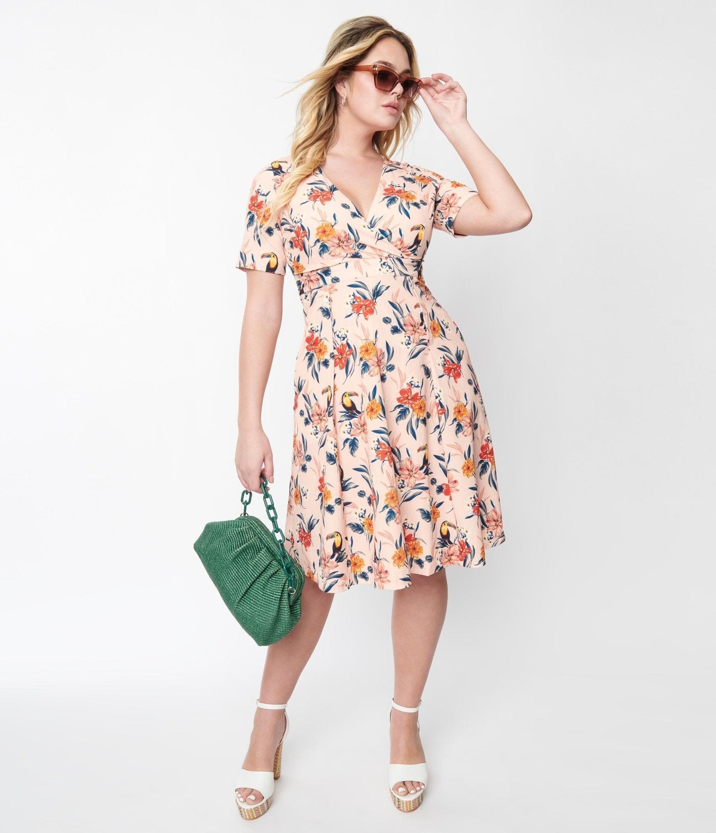 Floral 40s Inspired Dress