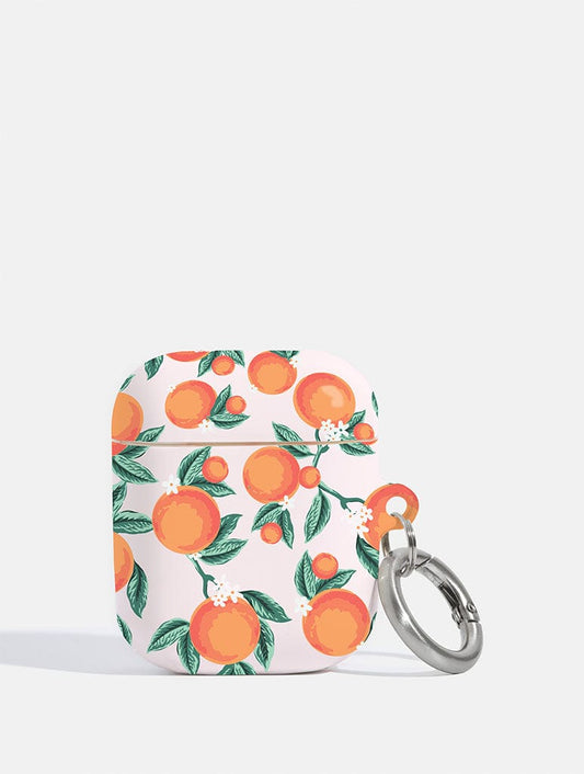 Floral Orange AirPods Case