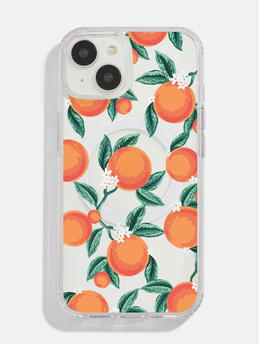 Floral Orange MagSafe iPhone Case