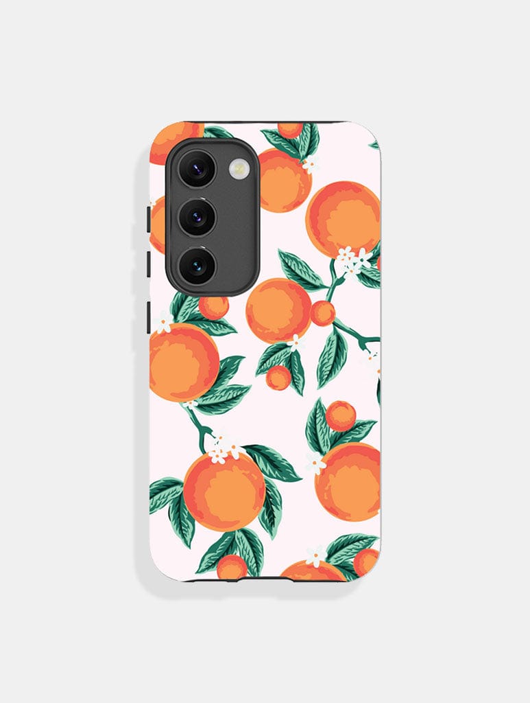 Floral Orange Ultra Protective Android Case