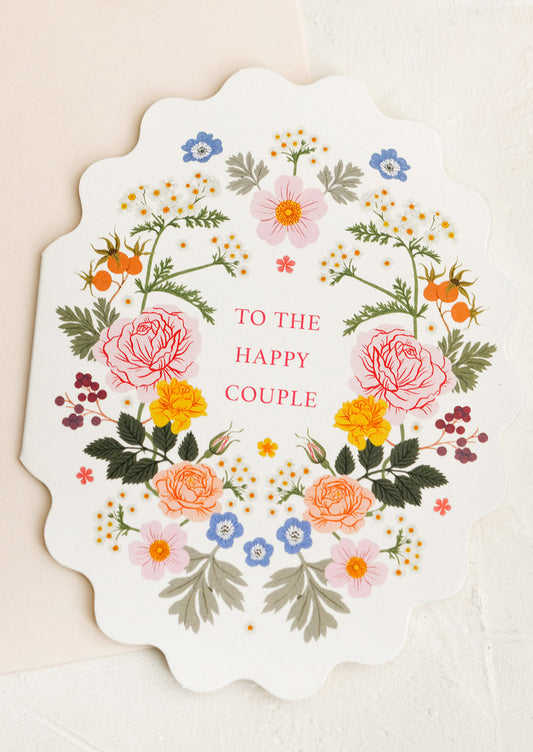 Floral To The Happy Couple Card