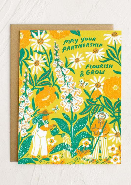 May Your Partnership Flourish & Grow Card