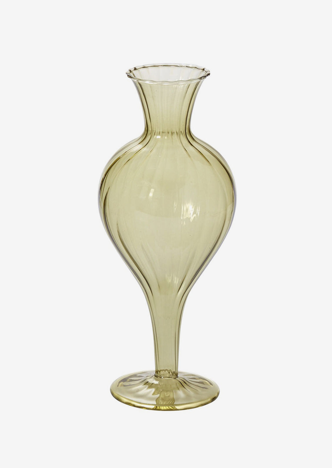 Tinted Optic Glass Vase