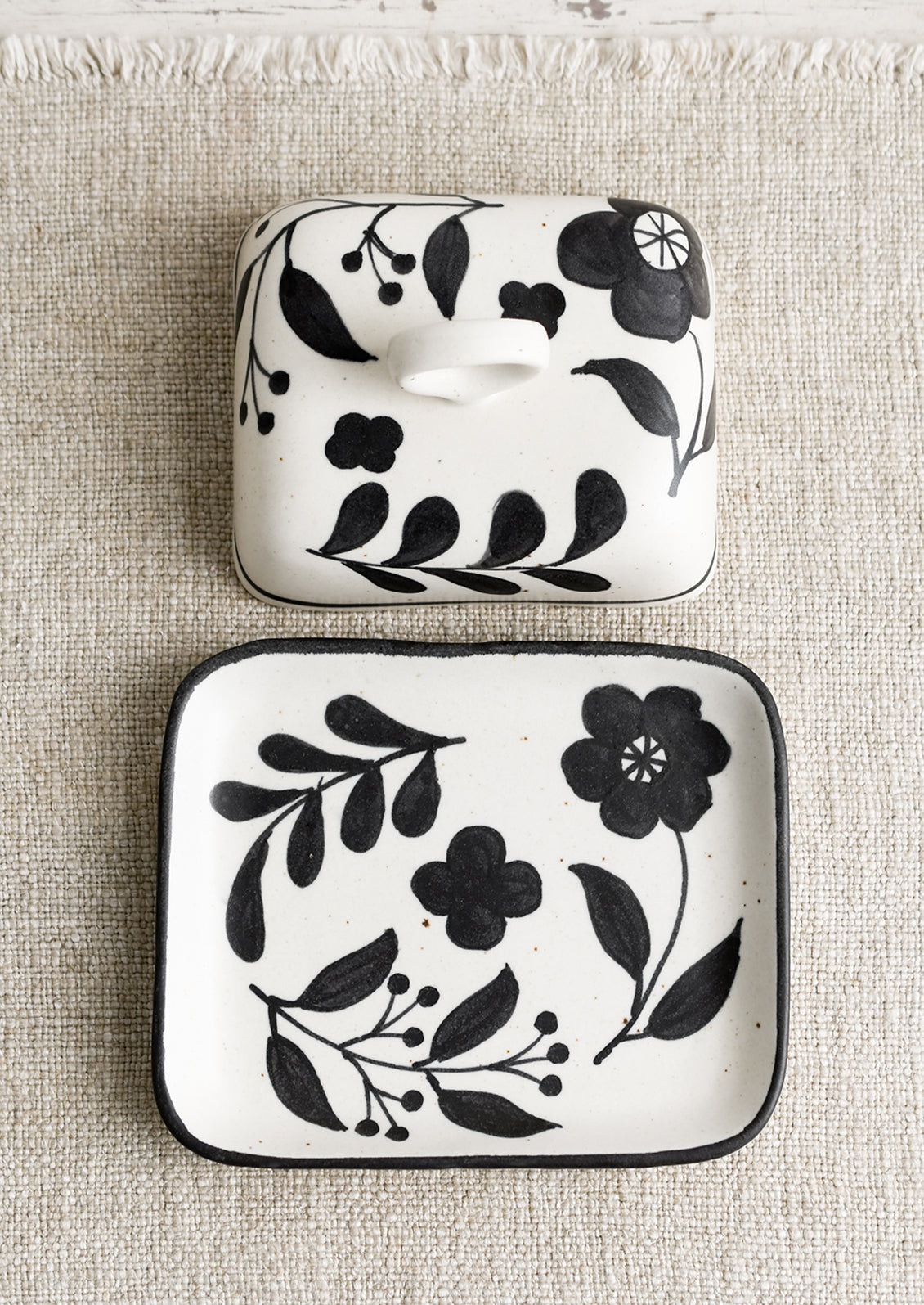 Folklore Floral Butter Dish