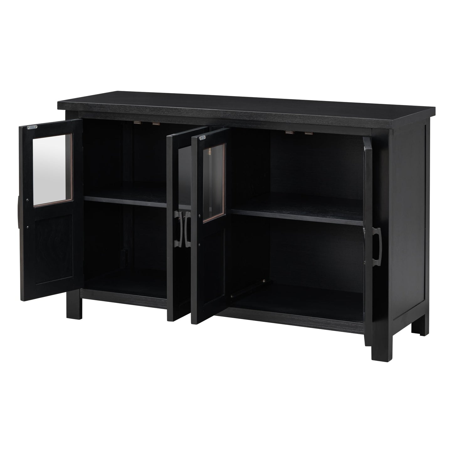 Four-door Storage Cabinet with Adjustable Shelf