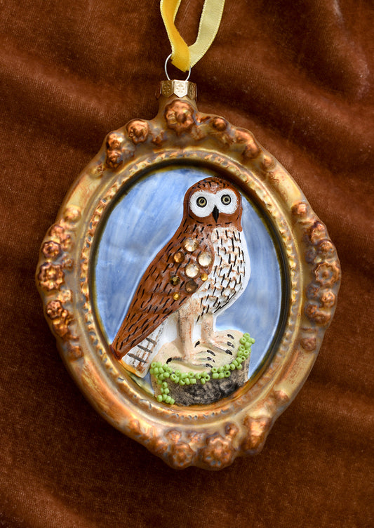 Framed Owl Ornament