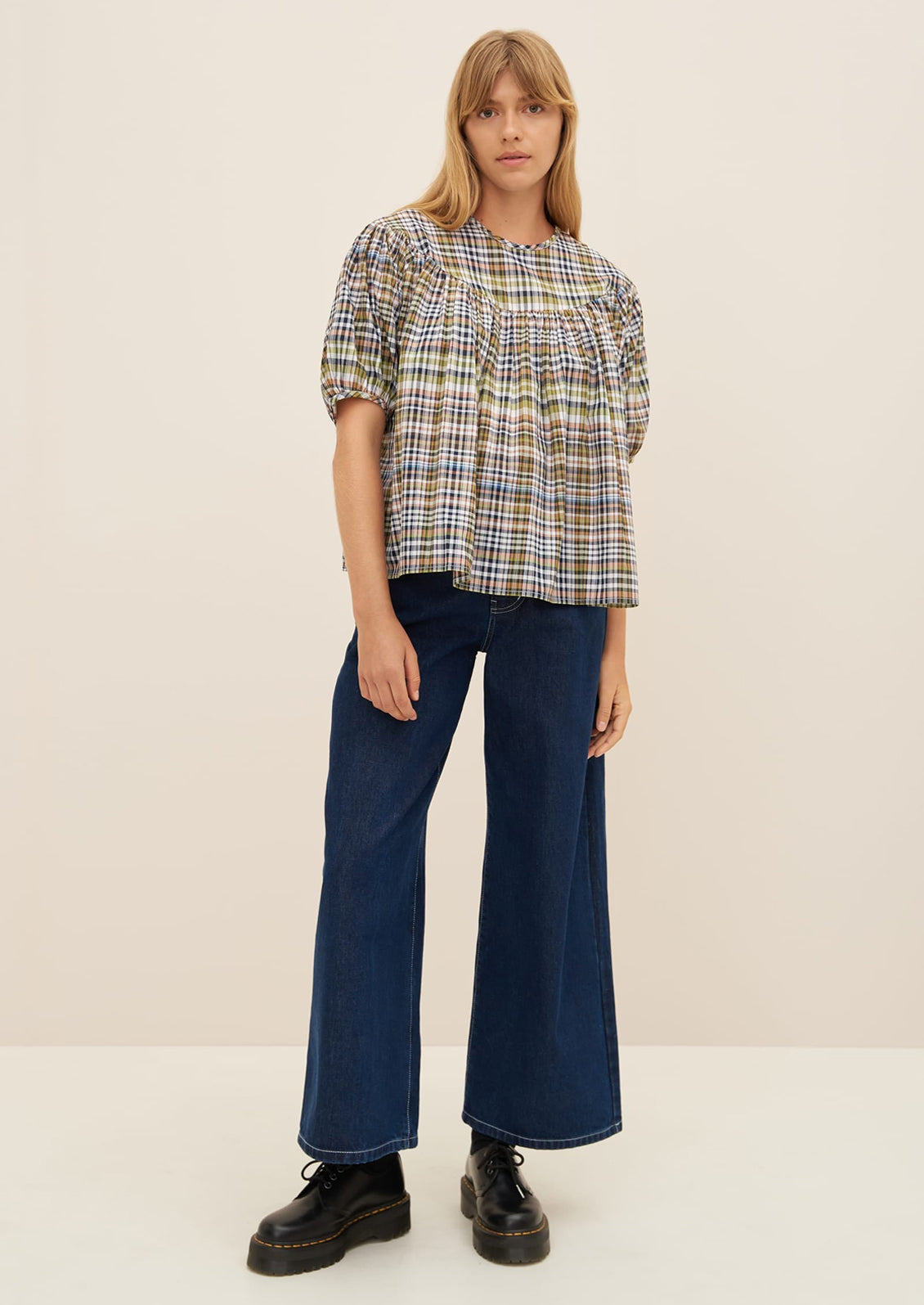 Frances Top in Vista Check