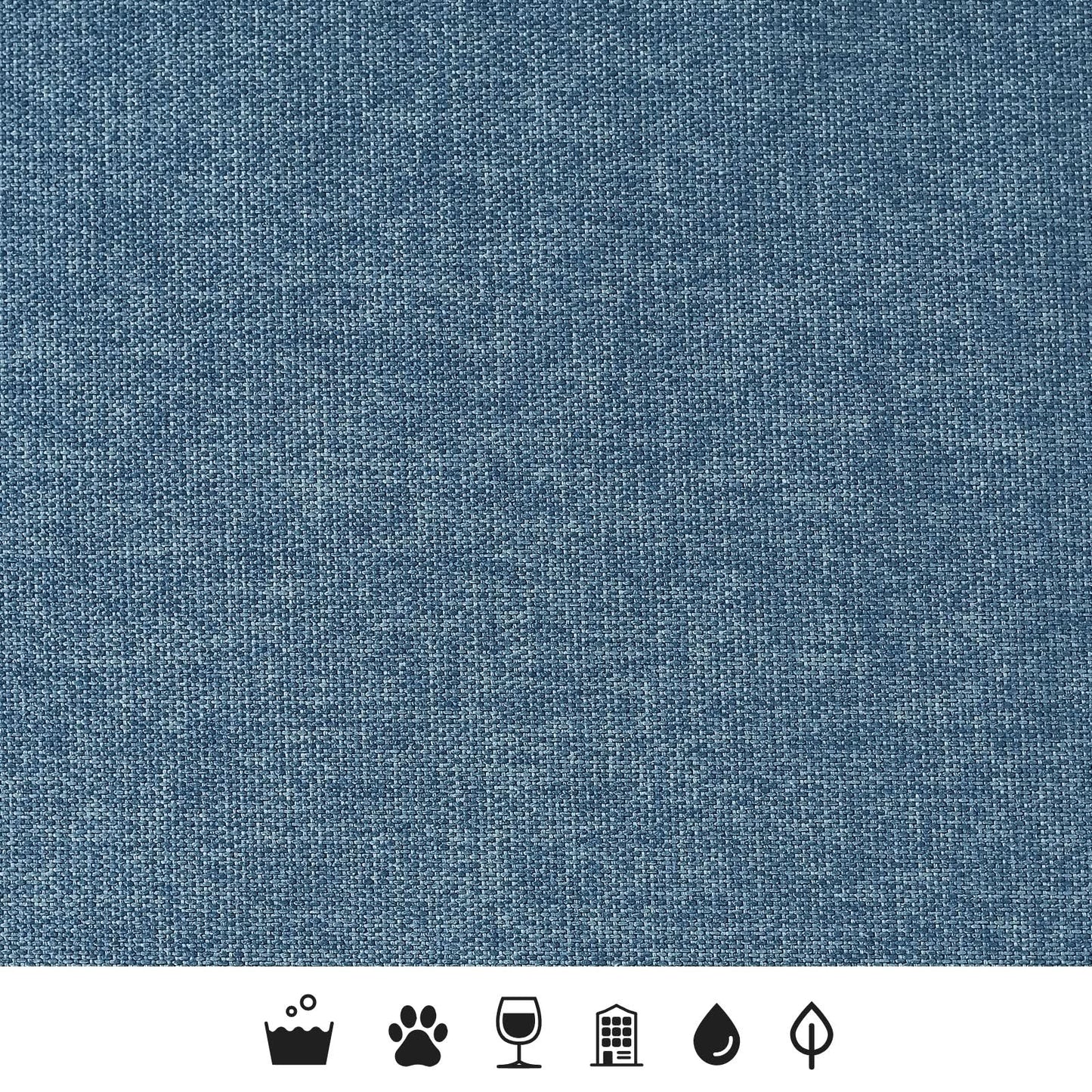 Aegean Blue in Oxford Weave