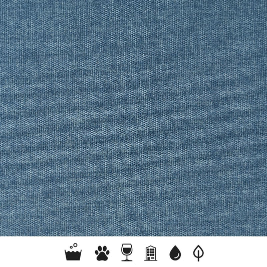 Aegean Blue in Oxford Weave
