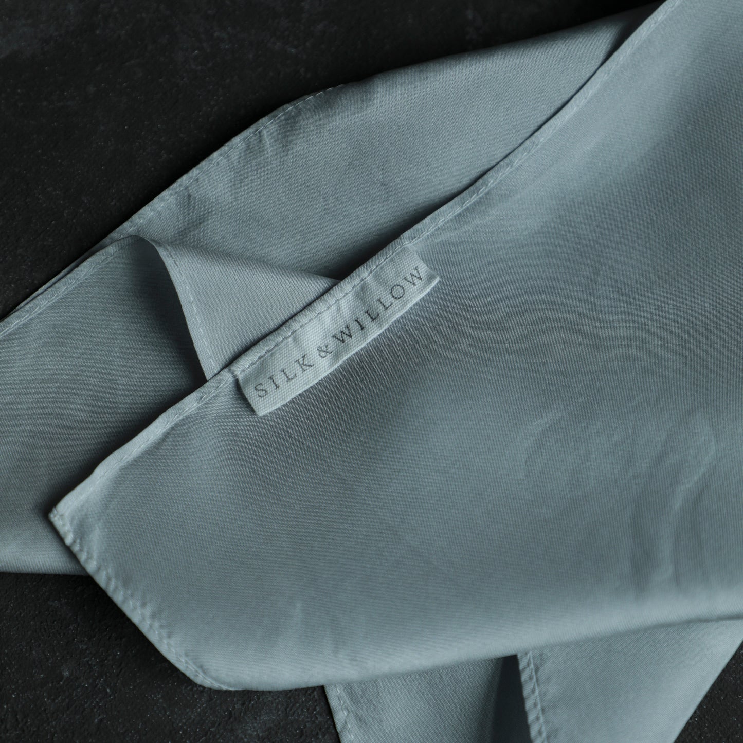 Original Eco-Dyed Silk Handkerchief 12 x 12" {French Blue}