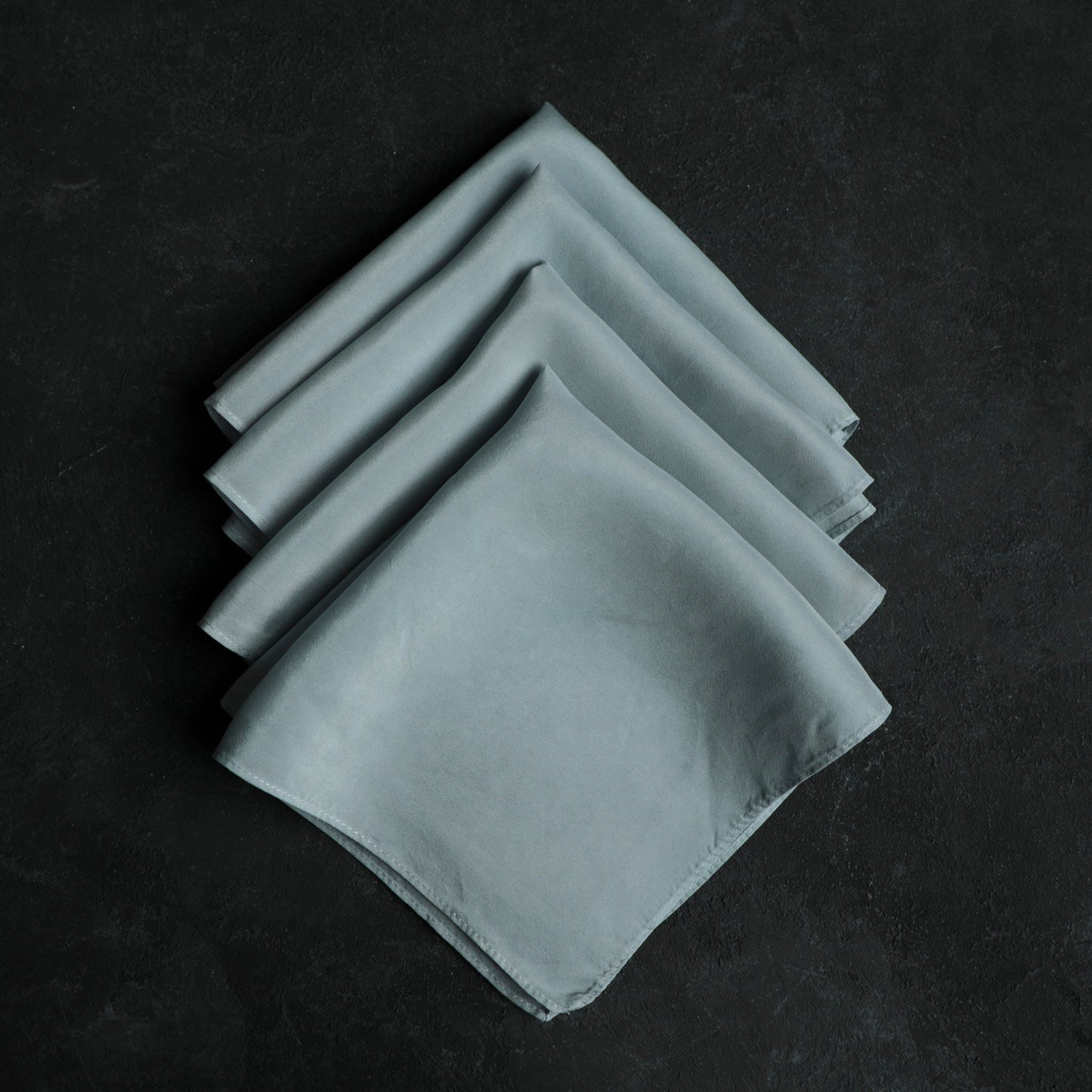 Original Eco-Dyed Silk Handkerchief 12 x 12" {French Blue}