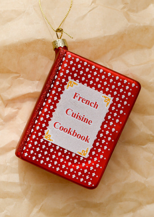 French Cuisine Cookbook Ornament