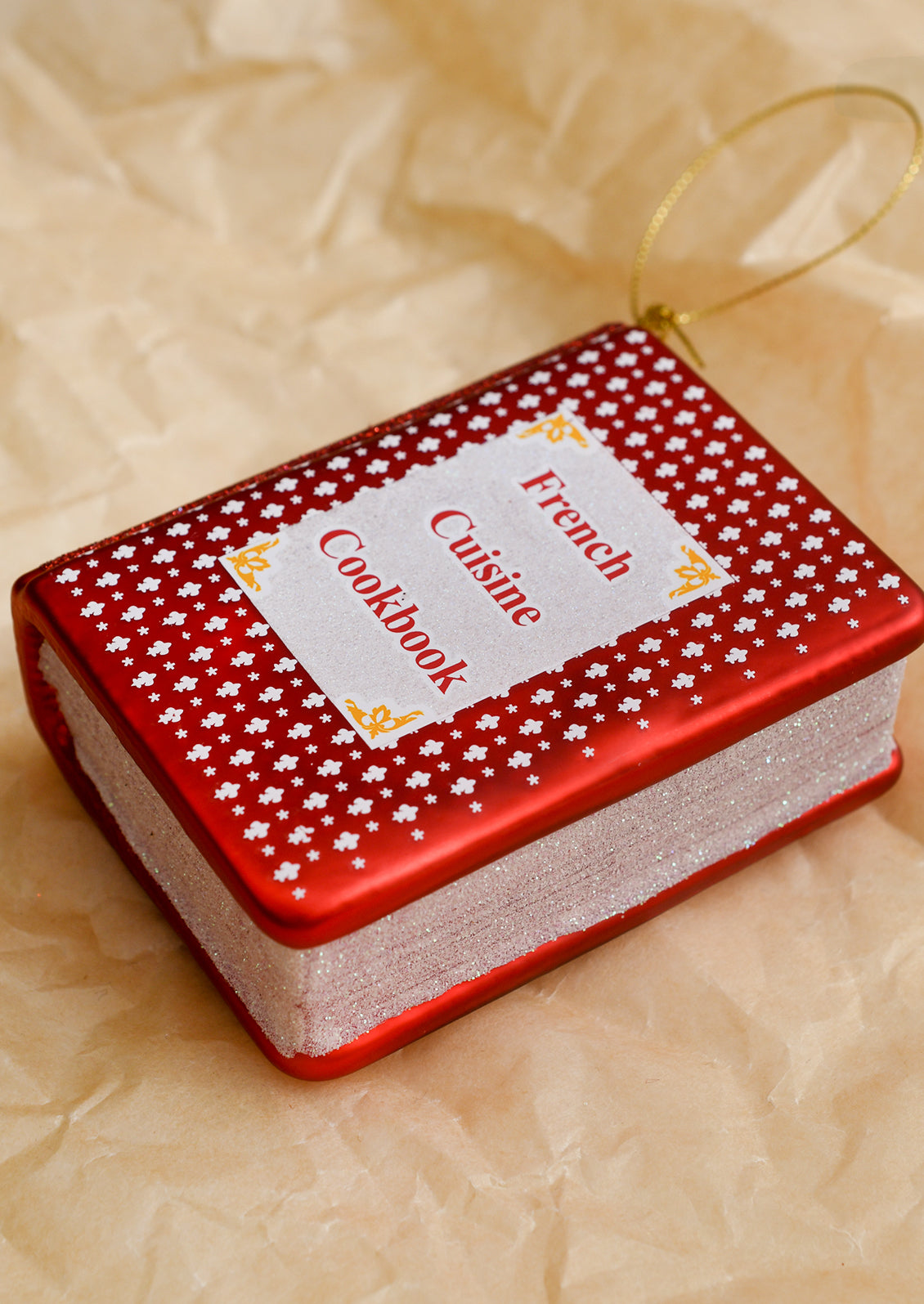 French Cuisine Cookbook Ornament