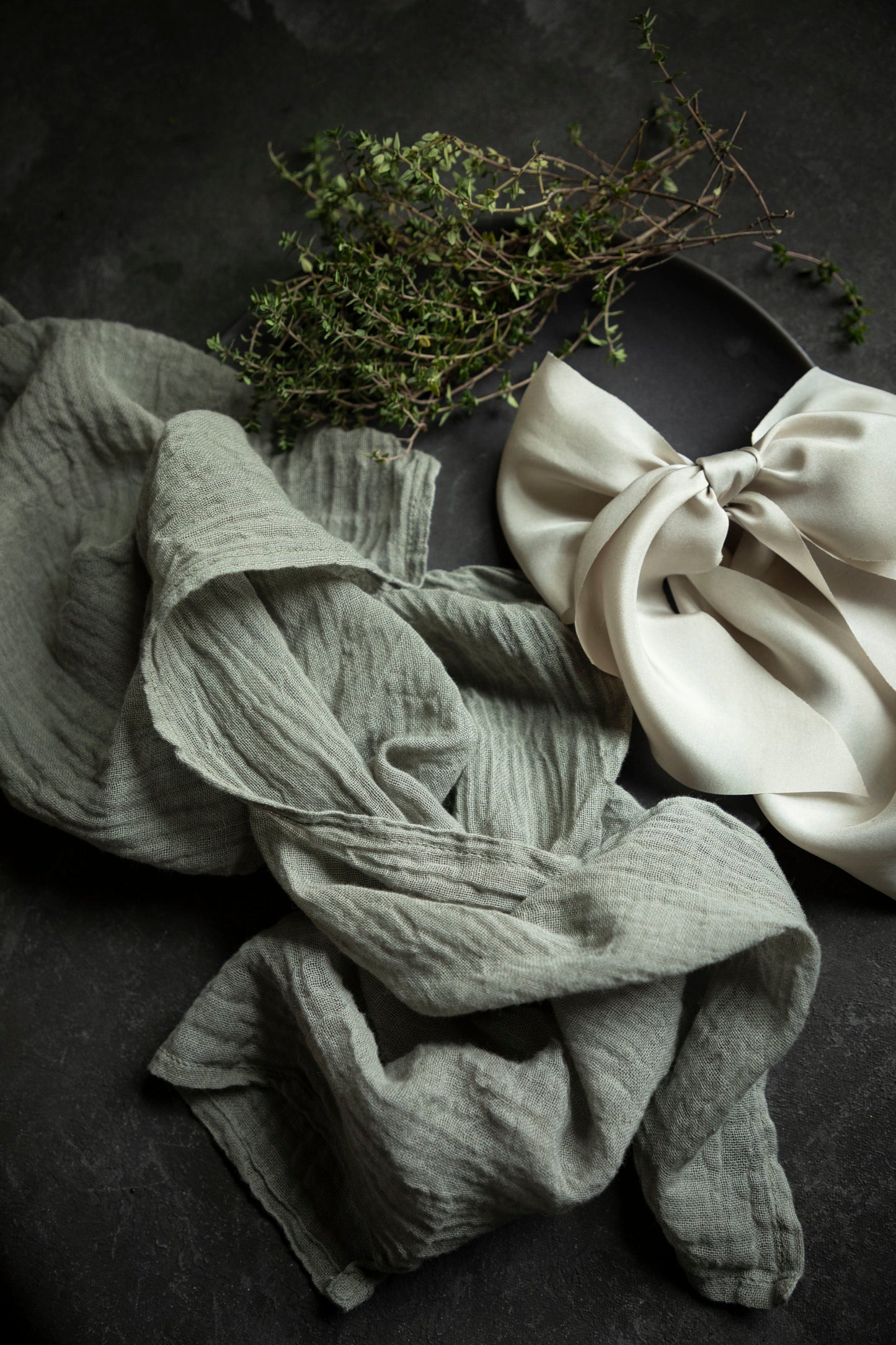French Gray / Plant Dyed Napkin Sets